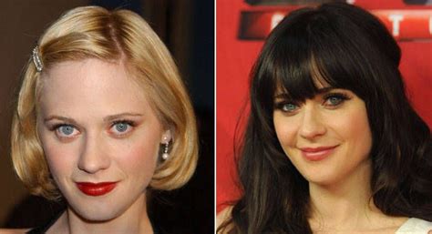 zooey deschanel blonde vs brunette.